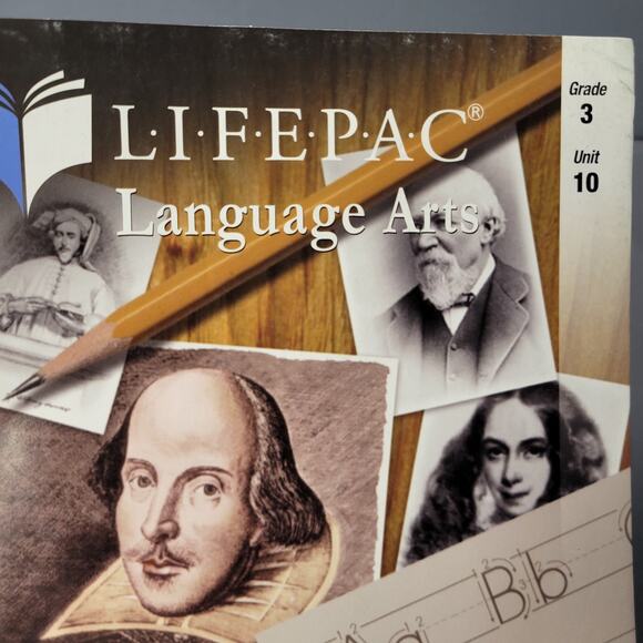 Life Pac Language Arts Workbook Paperback Grade 3 Unit 10 2006 Alpha Omega - Picture 5 of 16